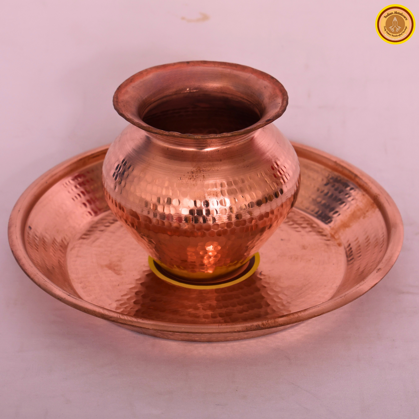 Traditional Copper Puja Set (Gadva & Tamhan Combo)