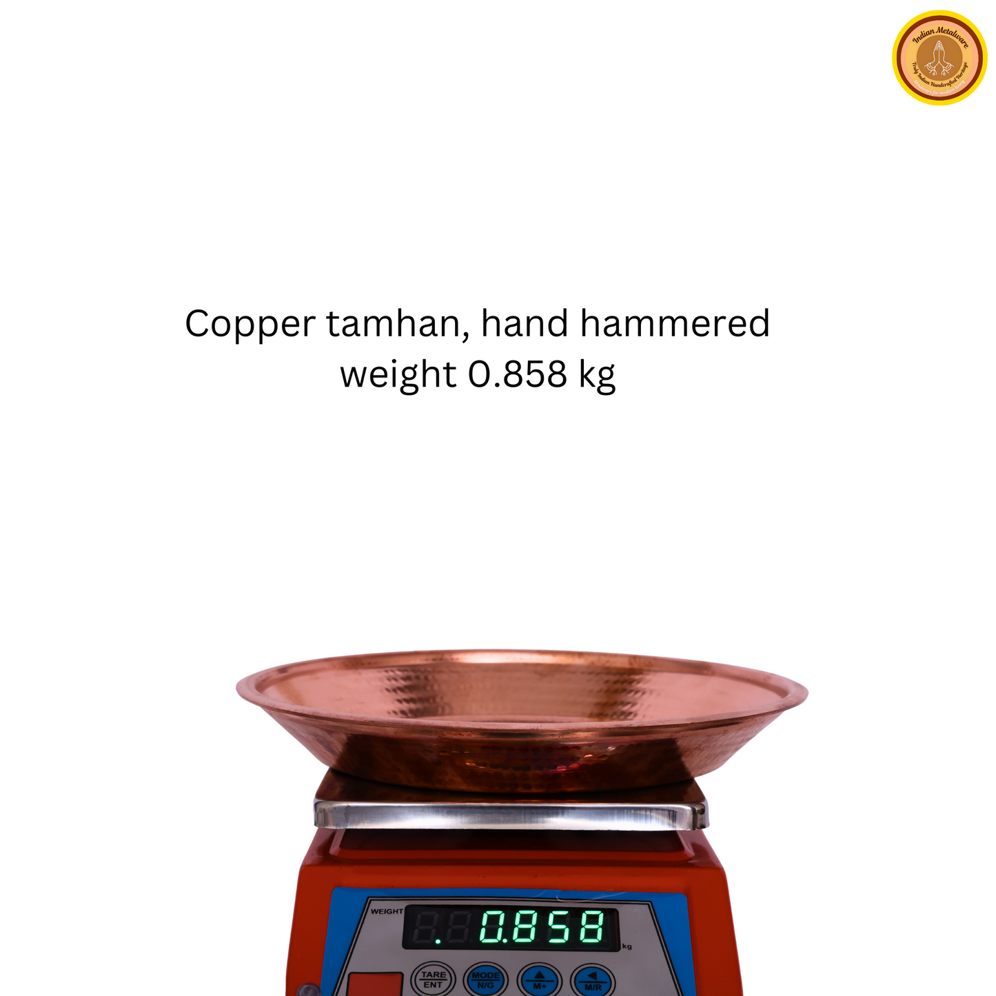 Copper Tamhan (Traditional Puja Plate)