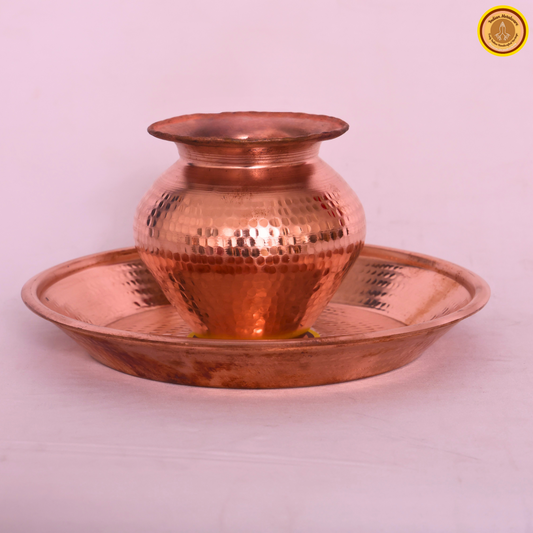 Traditional Copper Puja Set (Gadva & Tamhan Combo)