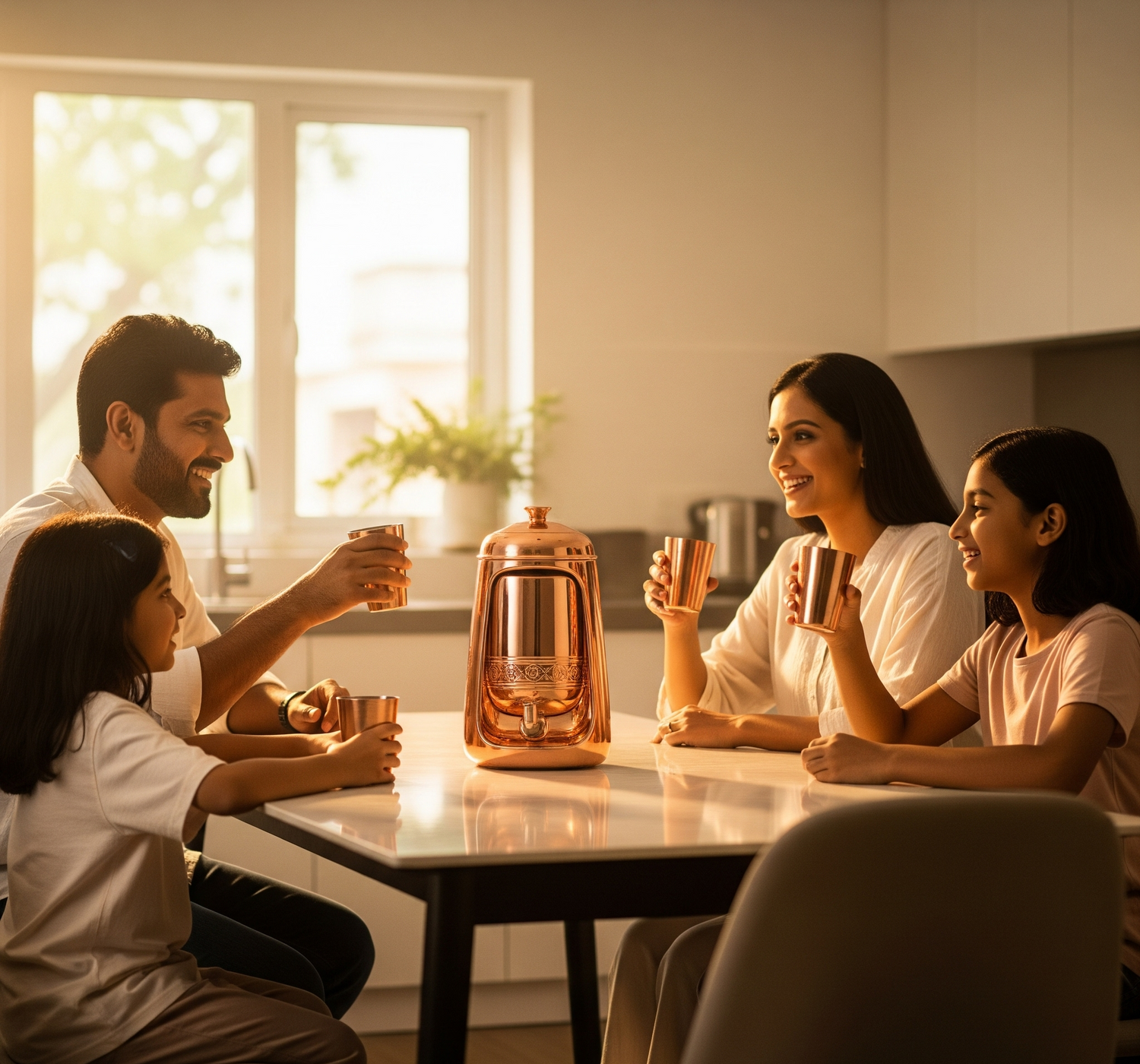 Copper drinkware by Indian Metalware