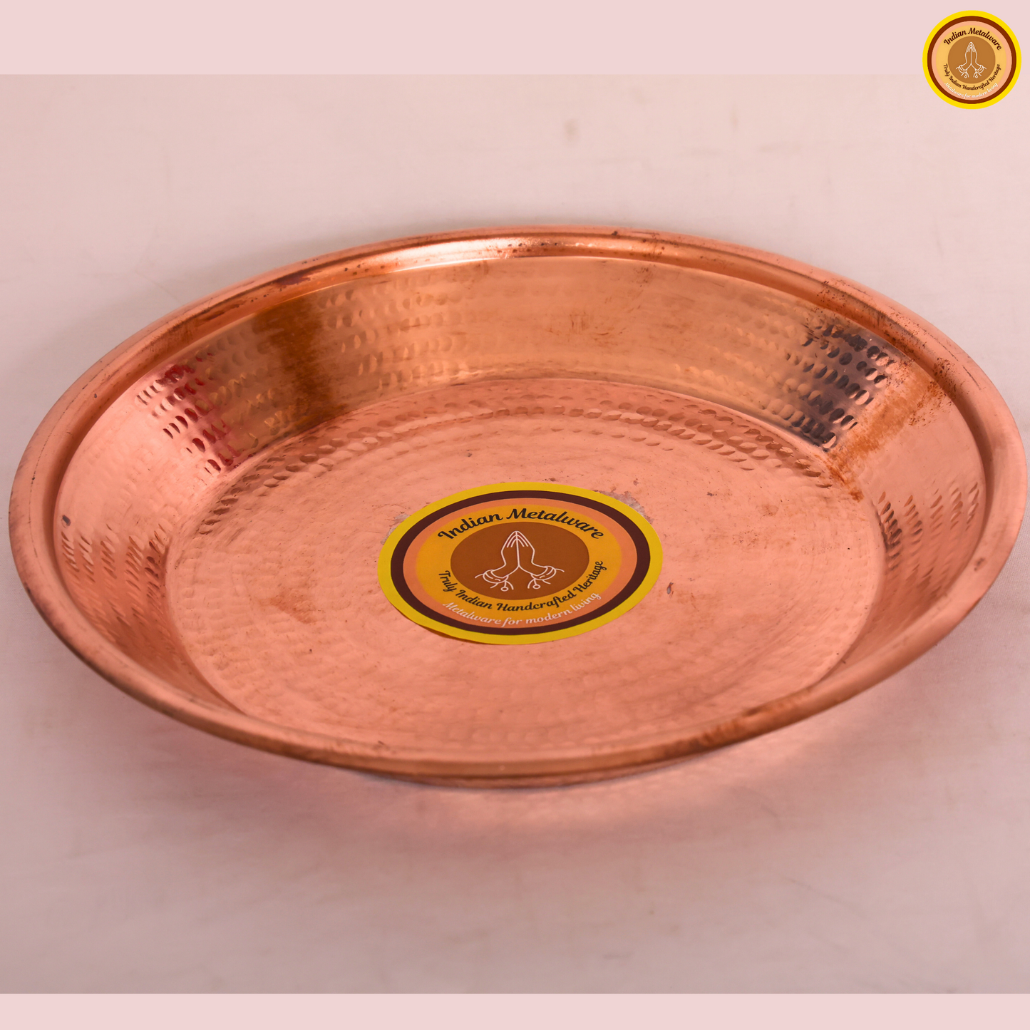 Copper Tamhan (Traditional Puja Plate)