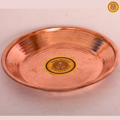 Copper Tamhan (Traditional Puja Plate)