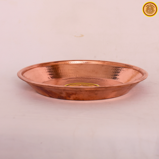 Copper Tamhan (Traditional Puja Plate)
