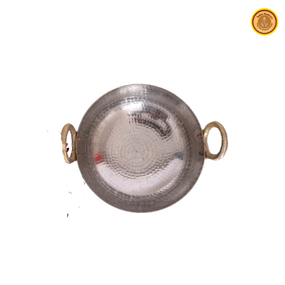 Brass kadai with handle and tin coated (kalai)