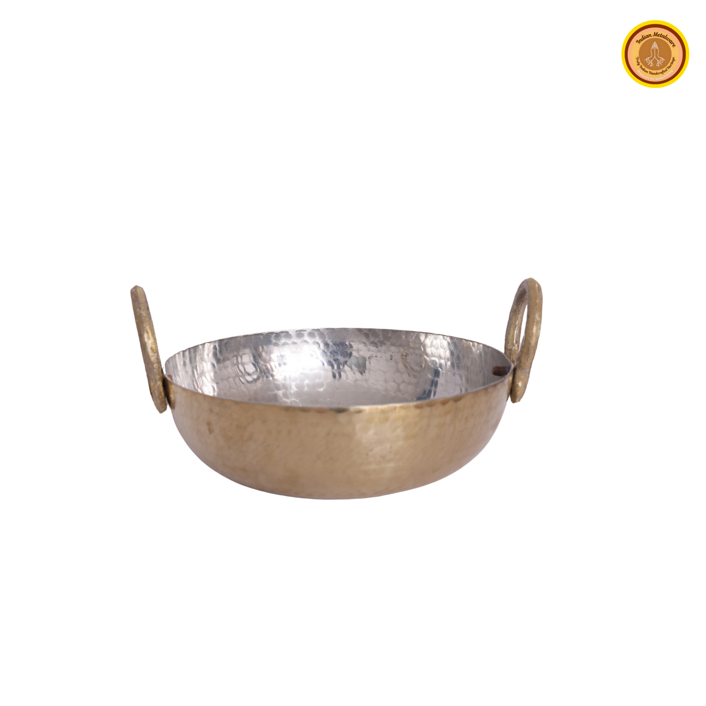 Brass kadai with handle and tin coated (kalai)