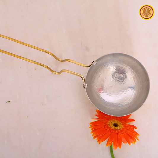 Brass tadka pan, tin coated